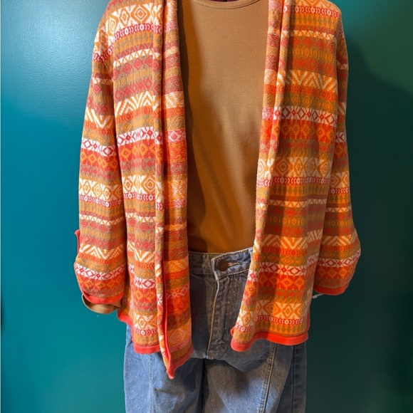 Hearts of Palm Women’s Patterned Sweater Cardigan - Picture 5 of 5